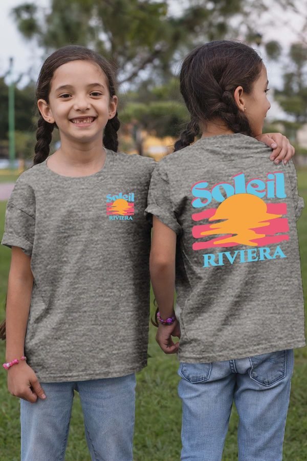 T-shirt Fille en Gros | Soleil Riviera Bleu