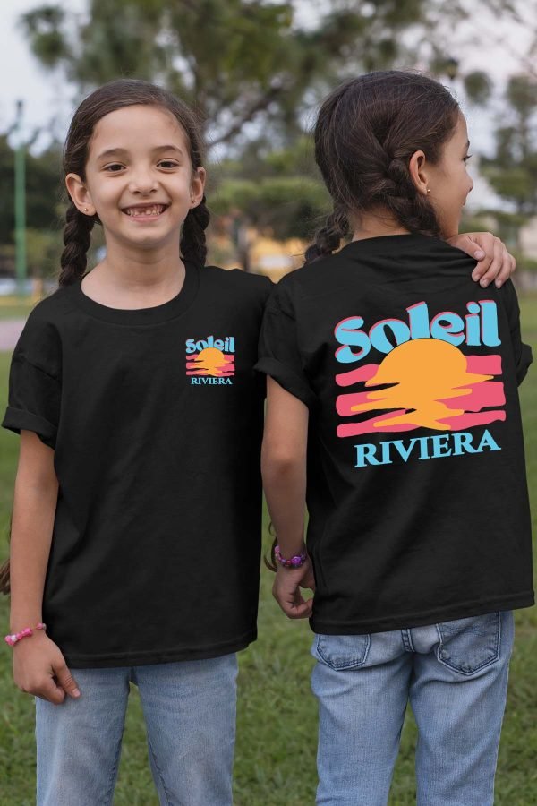 T-shirt Fille en Gros | Soleil Riviera Bleu