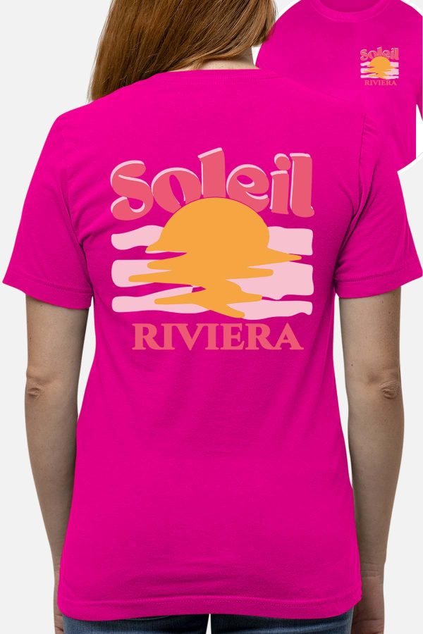 Soleil Riviera Fushia - Tshirt Femme