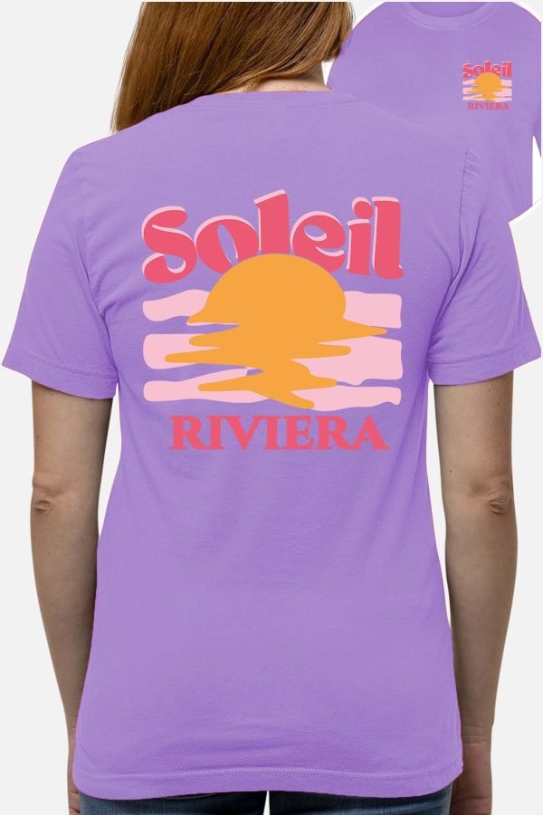 Soleil Riviera Fushia - Tshirt Femme
