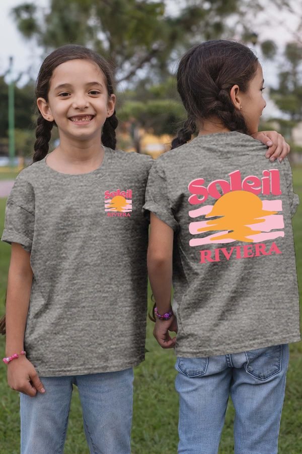 T-shirt Fille en Gros | Soleil Riviera Fushia