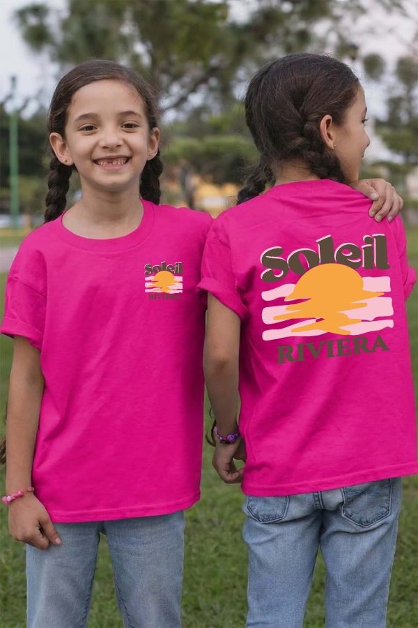 T-shirt Fille en Gros | Soleil Riviera Marron