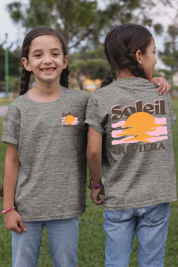 T-shirt Fille en Gros | Soleil Riviera Marron