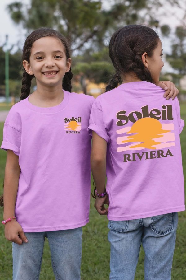 T-shirt Fille en Gros | Soleil Riviera Marron