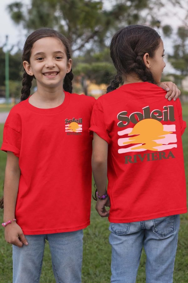 T-shirt Fille en Gros | Soleil Riviera Marron