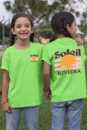 T-shirt Fille en Gros | Soleil Riviera Marron