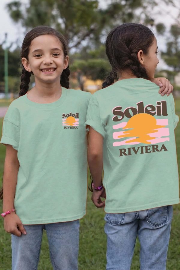 T-shirt Fille en Gros | Soleil Riviera Marron