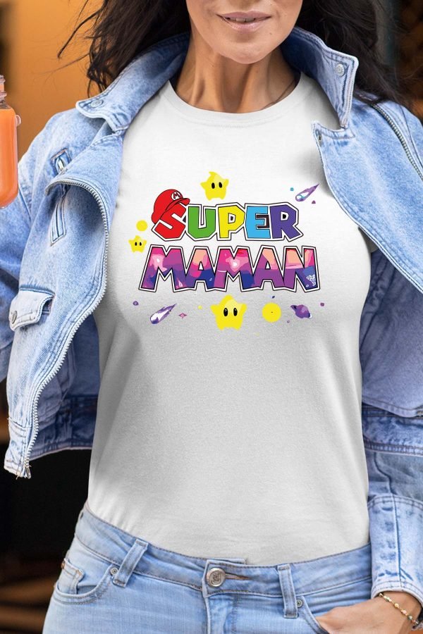 Super Maman Mario - Tshirt Femme