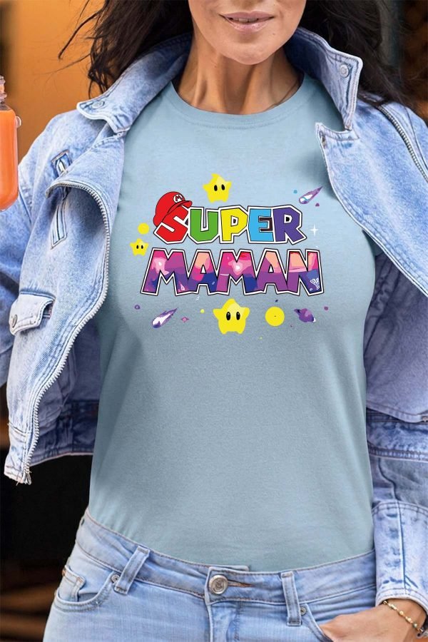 Super Maman Mario - Tshirt Femme