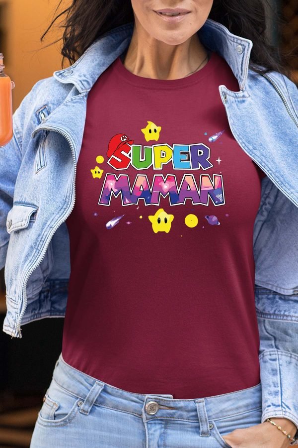 Super Maman Mario - Tshirt Femme