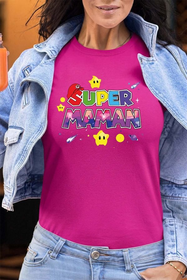 Super Maman Mario - Tshirt Femme