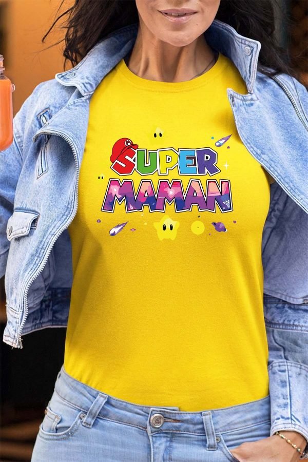 Super Maman Mario - Tshirt Femme