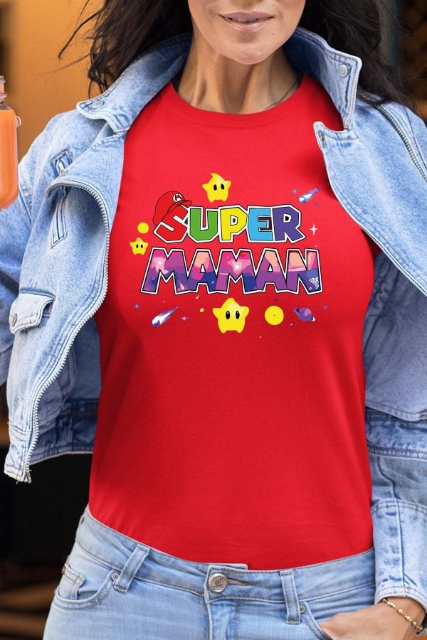 Super Maman Mario - Tshirt Femme