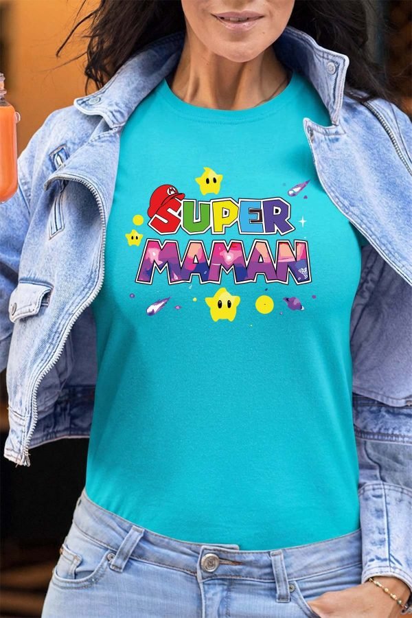 Super Maman Mario - Tshirt Femme
