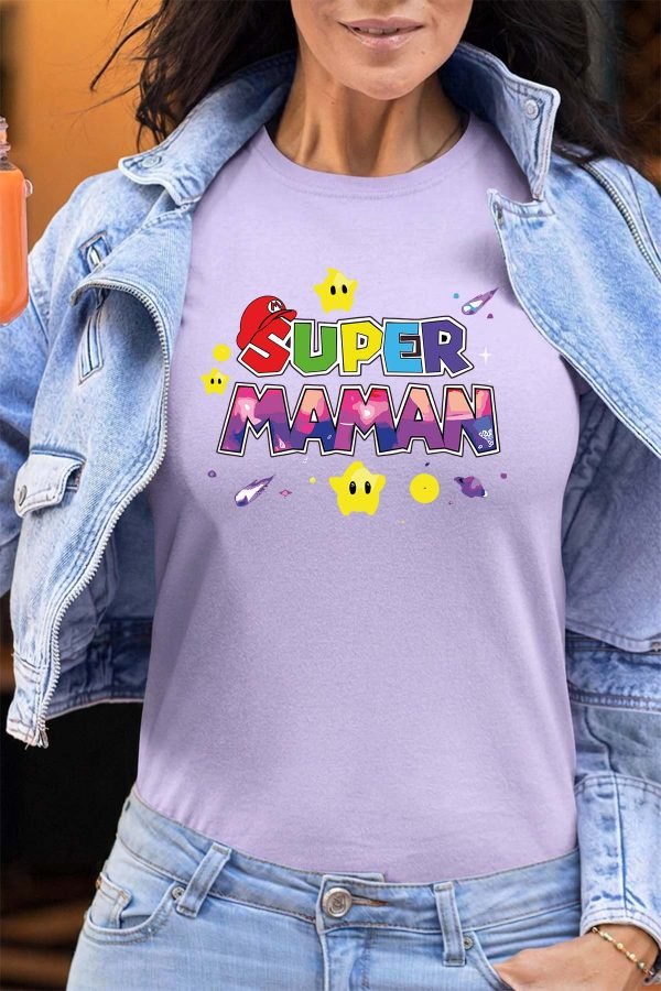 Super Maman Mario - Tshirt Femme