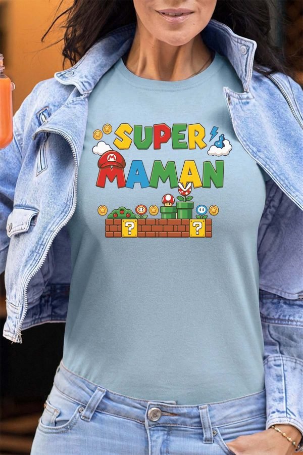 Super maman Bros - Tshirt Femme