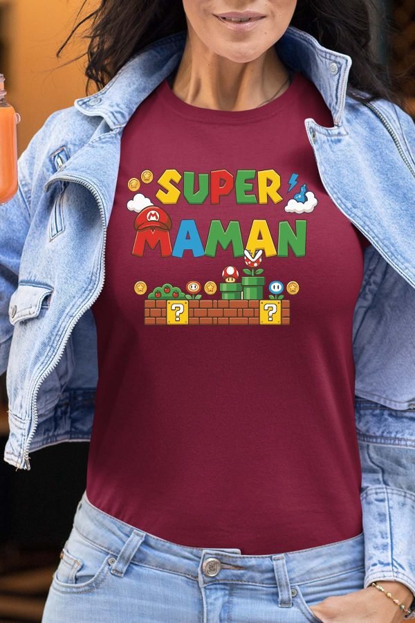 Super maman Bros - Tshirt Femme