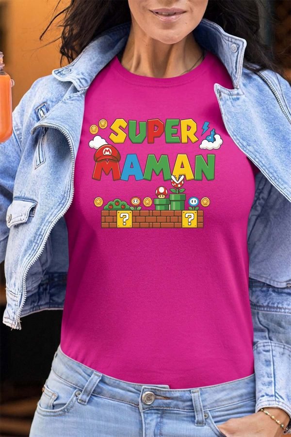 Super maman Bros - Tshirt Femme