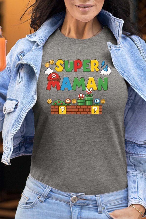 Super maman Bros - Tshirt Femme