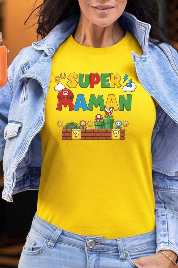 Super maman Bros - Tshirt Femme