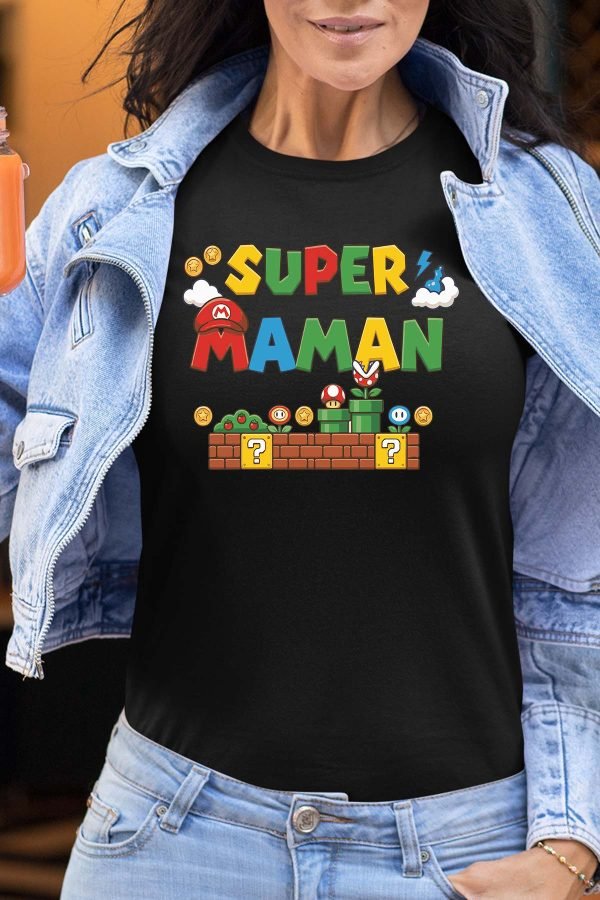 Super maman Bros - Tshirt Femme