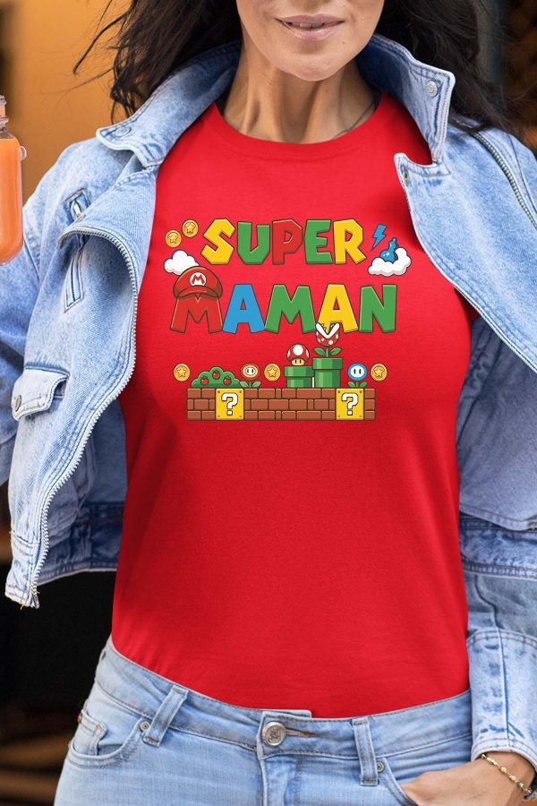 Super maman Bros - Tshirt Femme