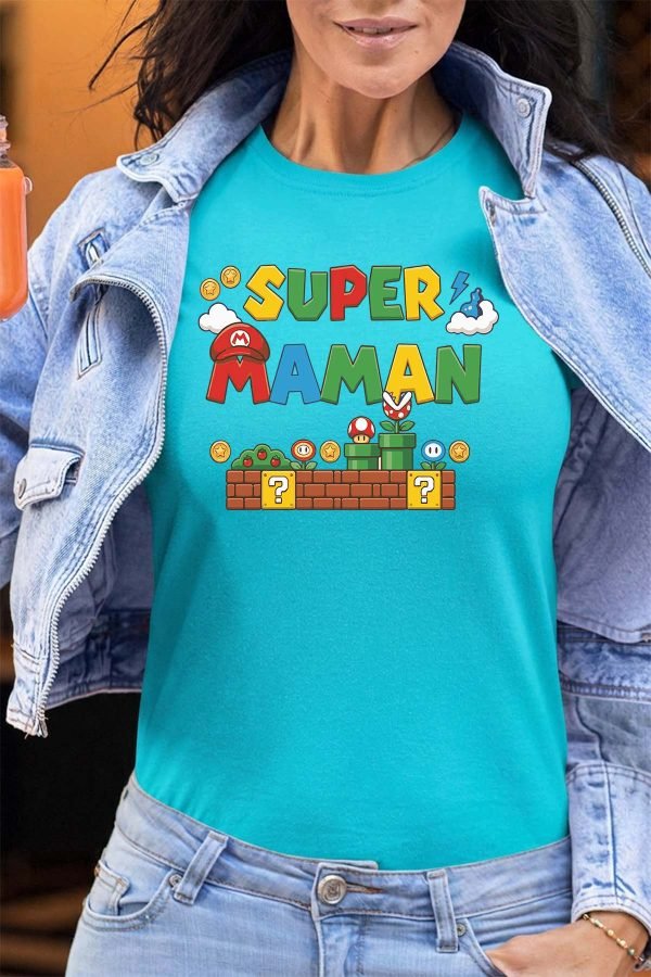 Super maman Bros - Tshirt Femme
