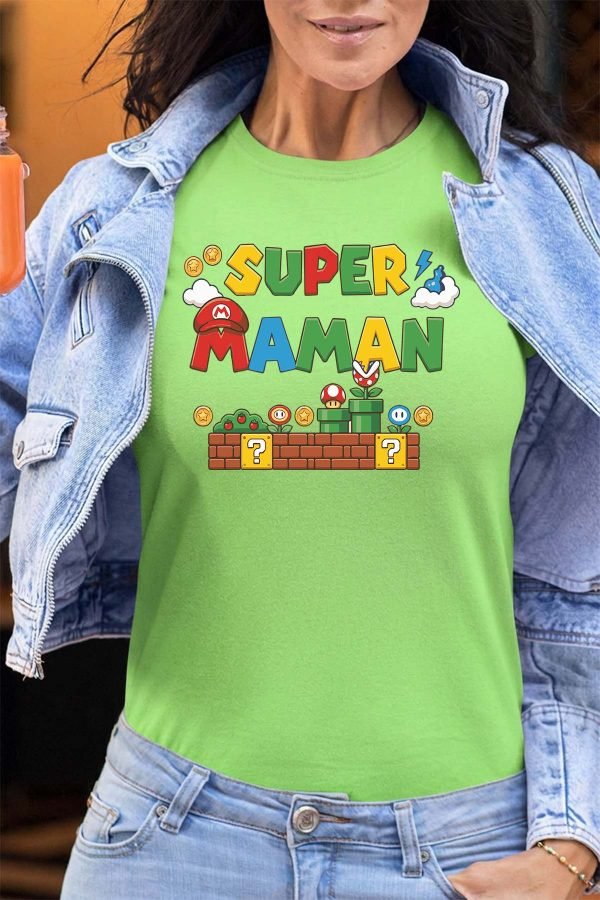 Super maman Bros - Tshirt Femme
