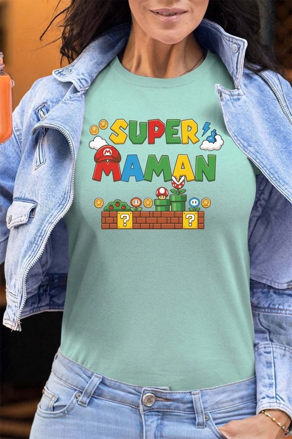 Super maman Bros - Tshirt Femme