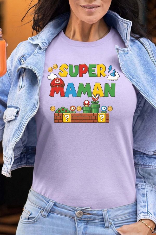 Super maman Bros - Tshirt Femme