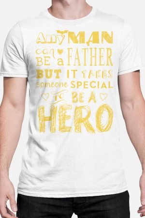 T-shirt Homme – AnyMan Father – Blanc