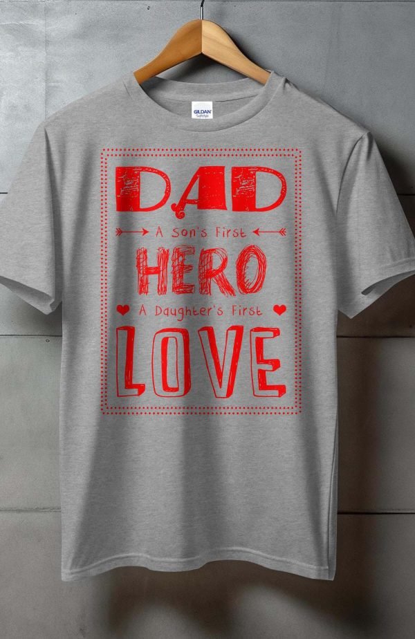 Dad Hero Love - Tshirt Homme