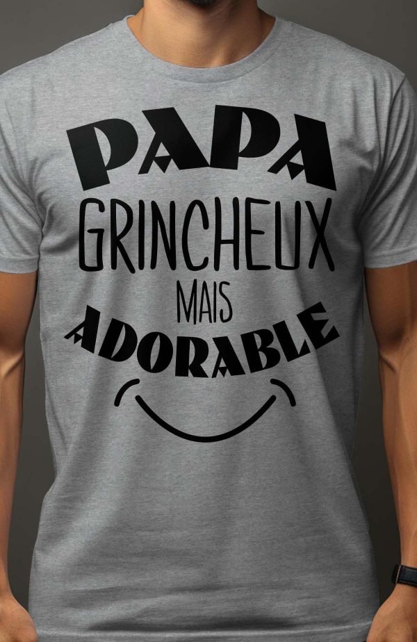 Papa grincheux adorable - Tshirt Homme