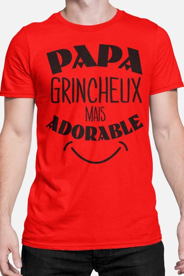 Papa grincheux adorable - Tshirt Homme
