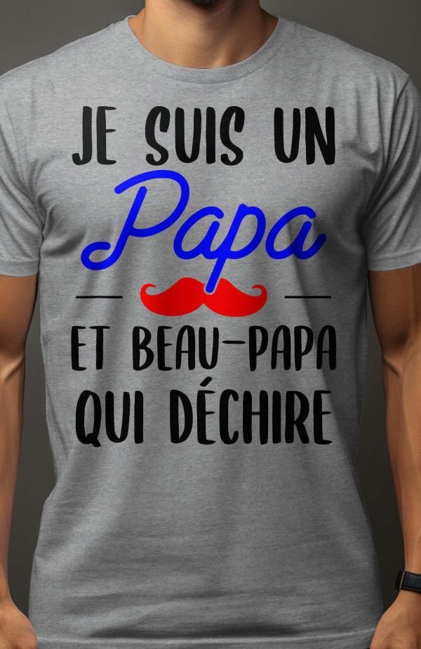 Papa et beau papa - Tshirt Homme