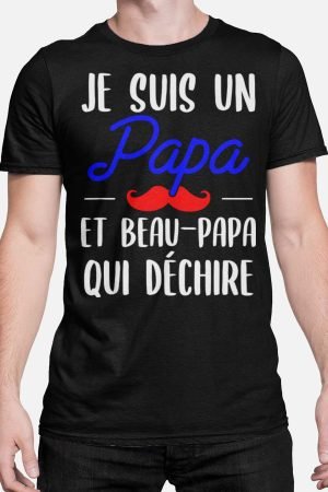 Papa et beau papa - Tshirt Homme