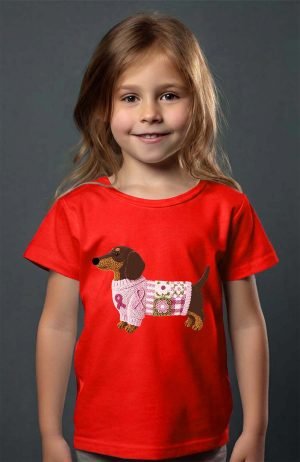 Teckel mood – Tshirt Fille – Rouge