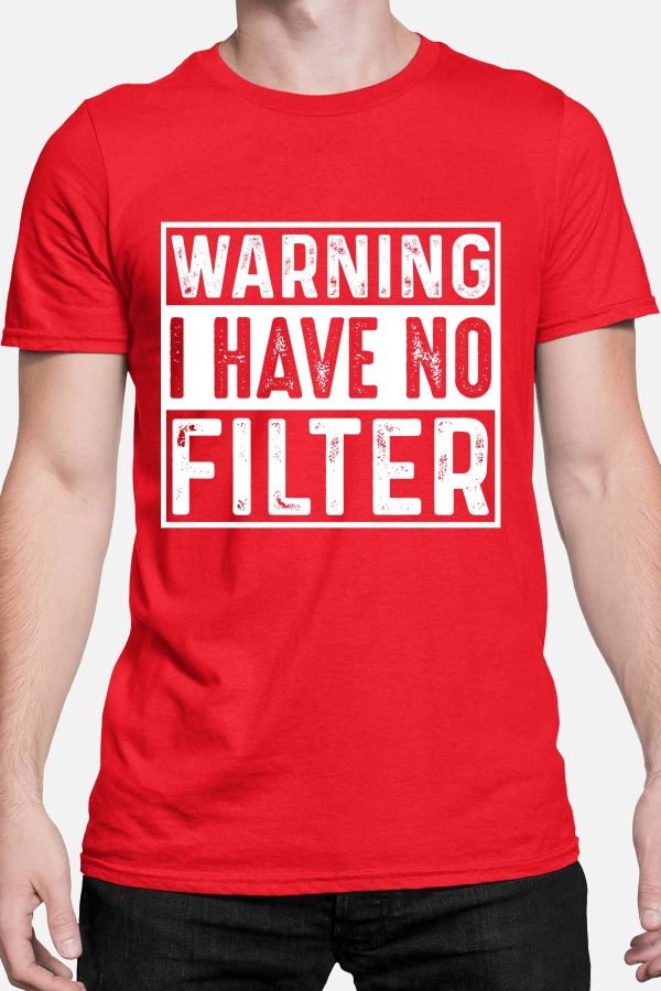 Warning Filter - Tshirt Homme