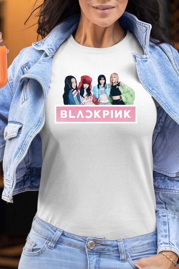 black pink - Tshirt Femme