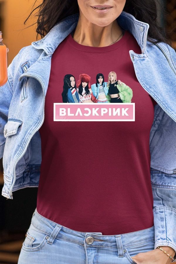 black pink - Tshirt Femme
