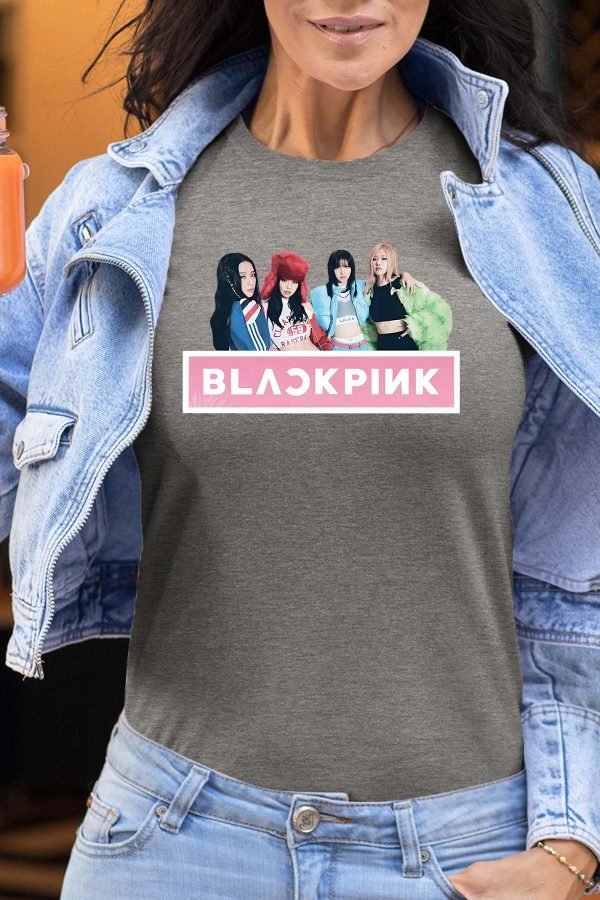 black pink - Tshirt Femme