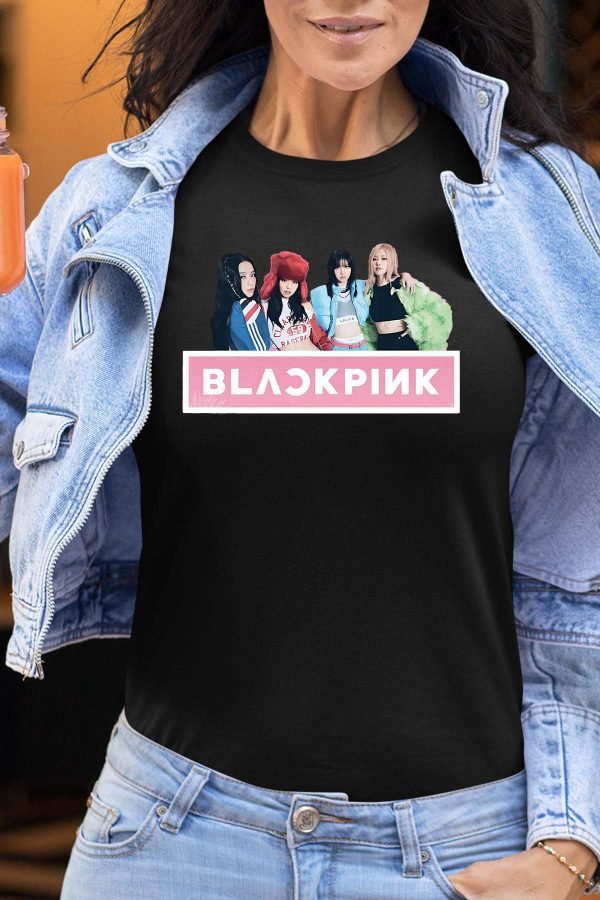 black pink - Tshirt Femme
