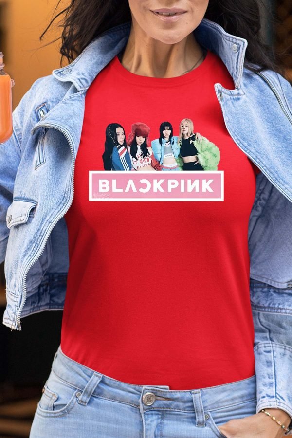 black pink - Tshirt Femme