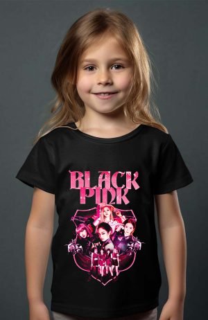 T-shirt Fille en Gros | Black pinky