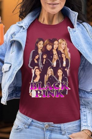 blackpink 7 – Tshirt Femme – Bordeaux