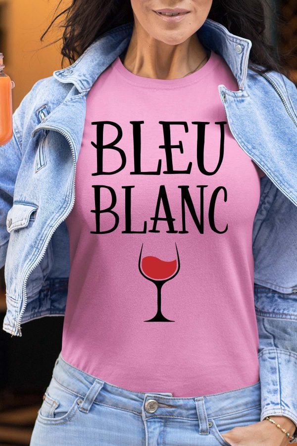 T-shirt Femme en Gros | Bleu blanc verre