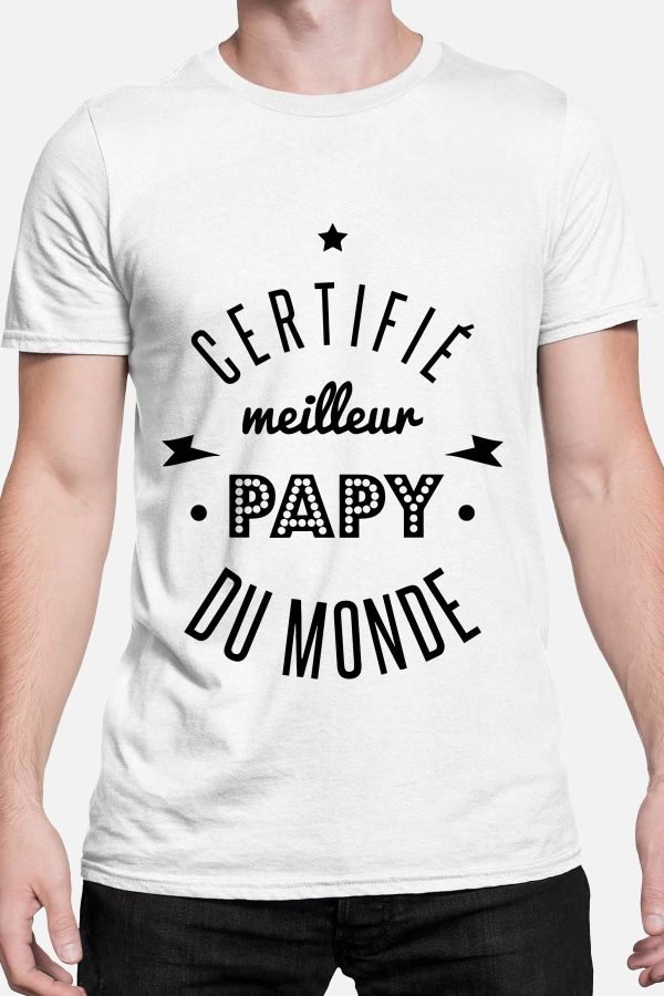 certifié papy monde - Tshirt Homme