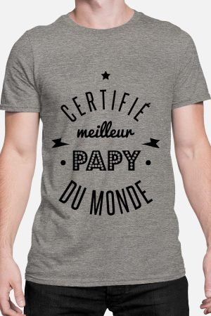 certifié papy monde - Tshirt Homme