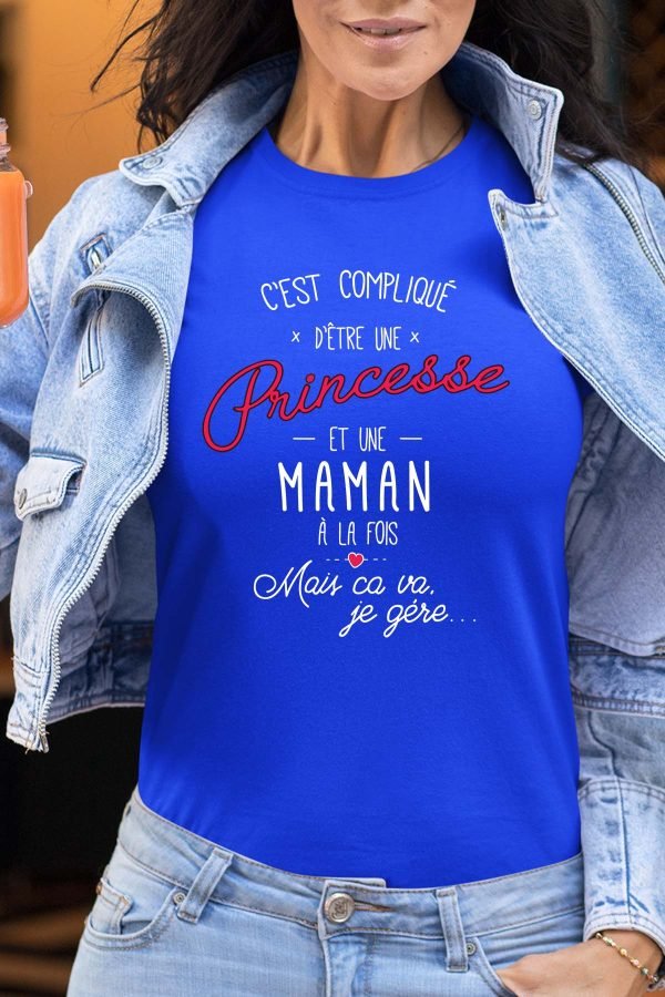 Compliqué Maman & Princesse - Tshirt Femme