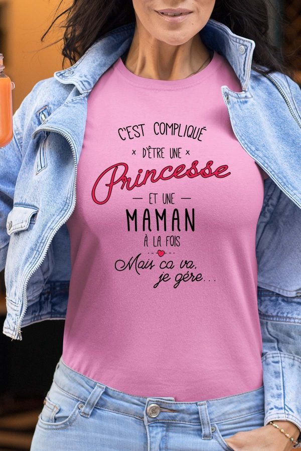 Compliqué Maman & Princesse - Tshirt Femme